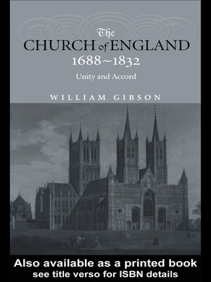 cover image of The Church of England 1688-1832